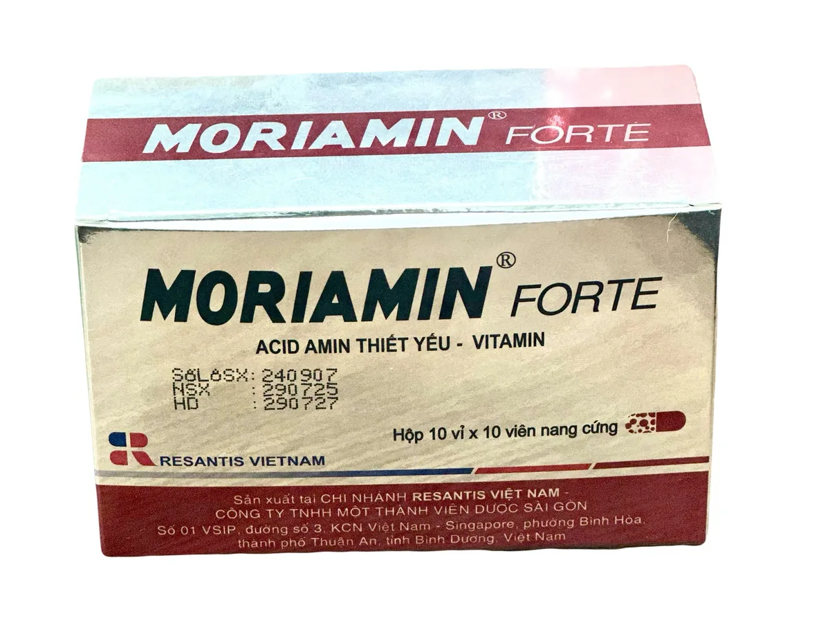 Thuốc bổ Moriamin Forte Roussel (Hộp 100 viên)